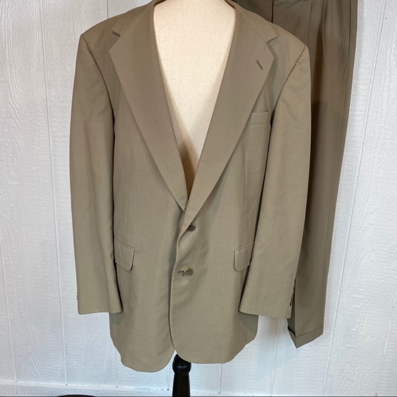 Mens Corbin Tan Khaki Suit - Picture 2 of 8